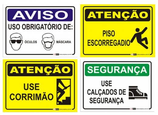 PLACAS DE SEGURANÇA EMR