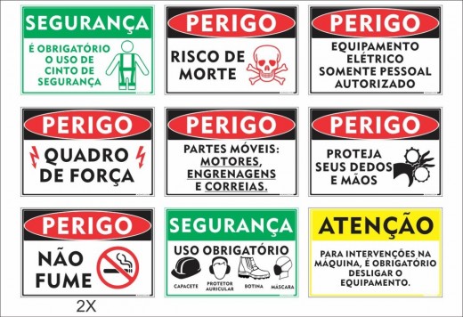 PLACAS DE SEGURANÇA EMR